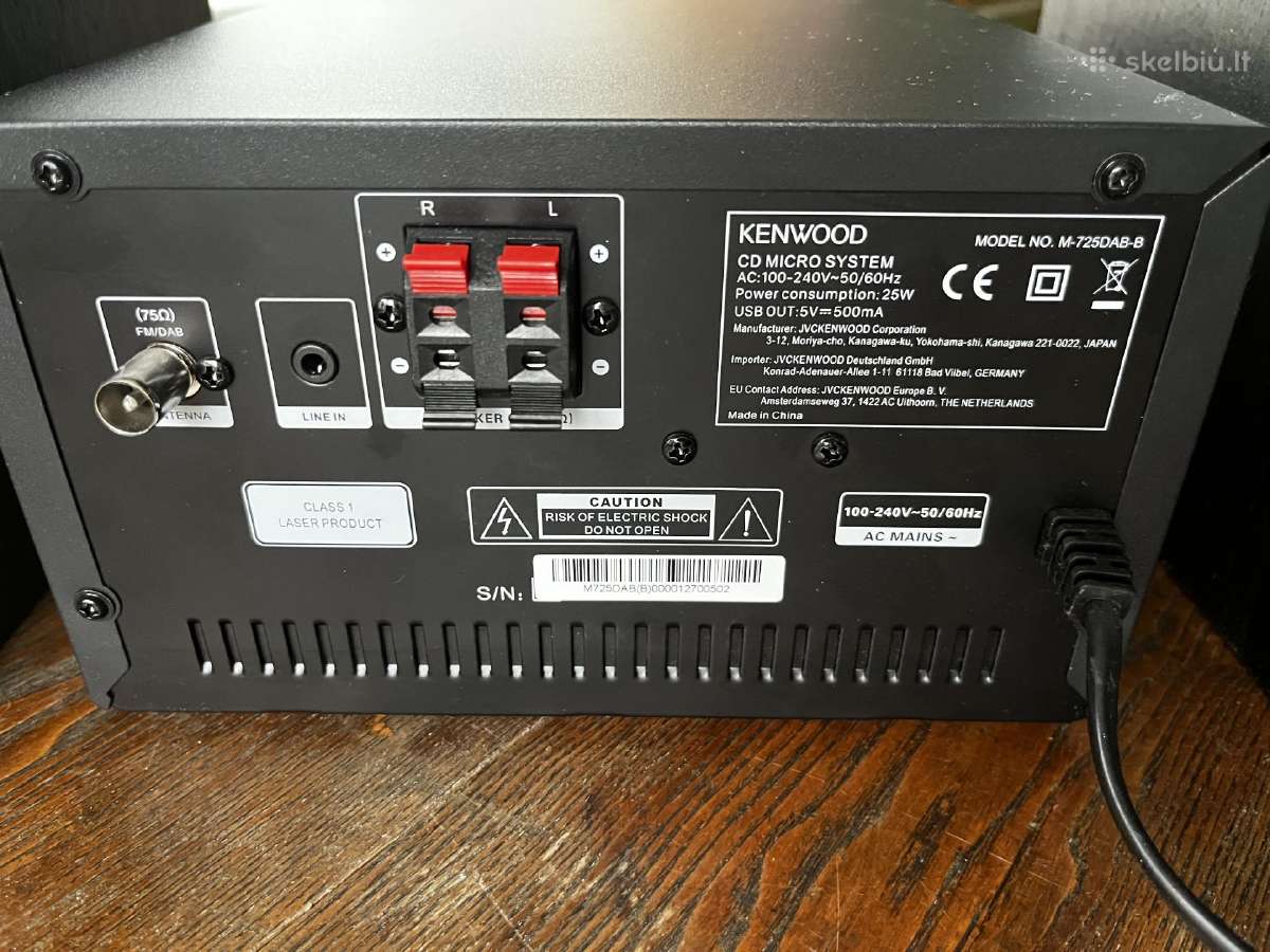 Muzikinis centras Kenwood M-725dab-b - nuotraukos Nr. 5