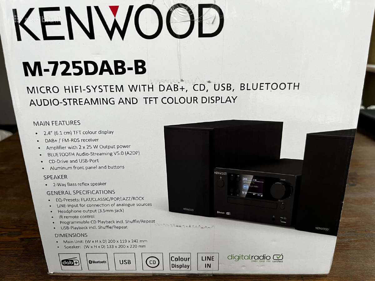 Muzikinis centras Kenwood M-725dab-b - nuotraukos Nr. 14