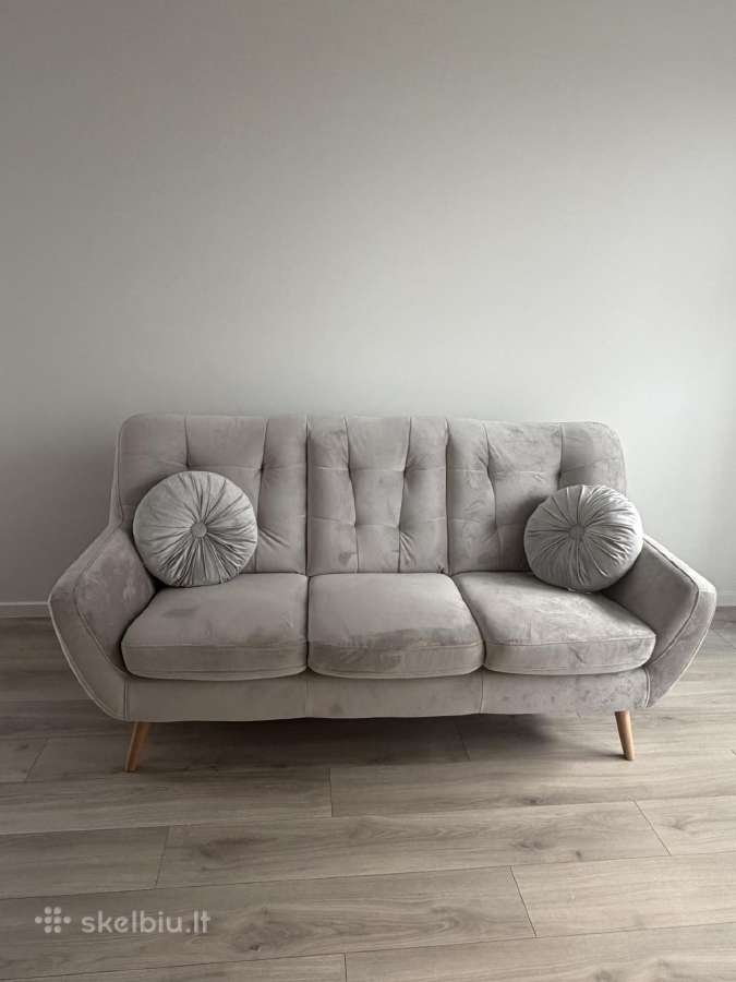 Elegantiška ir klasikinė trivietė sofa Scandi - nuotraukos Nr. 6