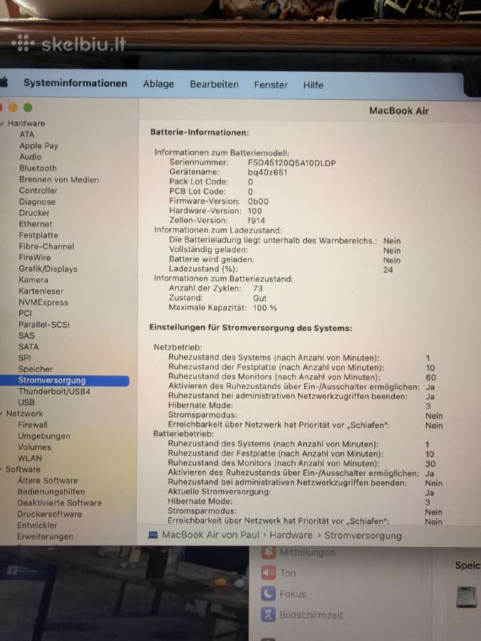 MacBook Air M3 2024 su garantija - nuotraukos Nr. 5