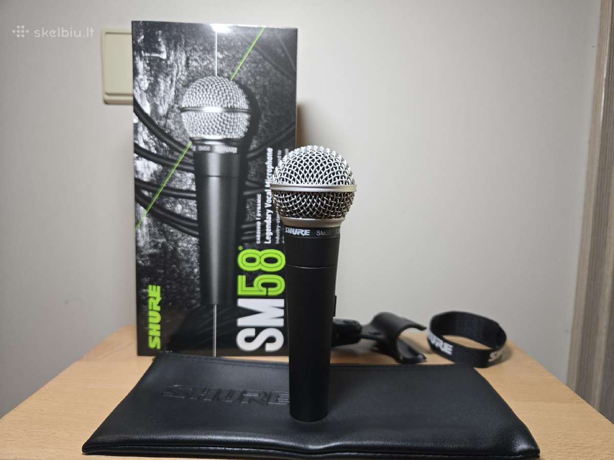Shure Sm58 laidinis mikrofonas - nuotraukos Nr. 2