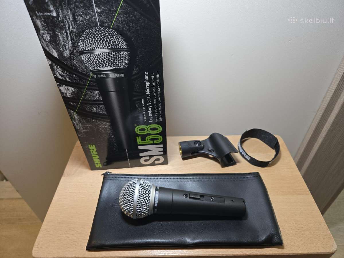 Shure Sm58 laidinis mikrofonas - nuotraukos Nr. 3