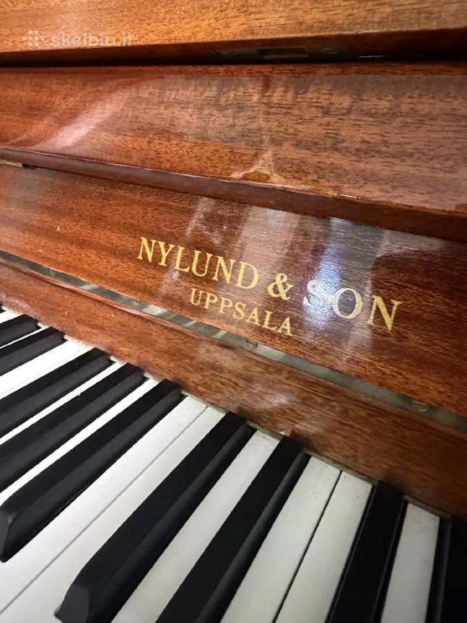 Švediškas pianinas Nylund & Son su kėdute - nuotraukos Nr. 4