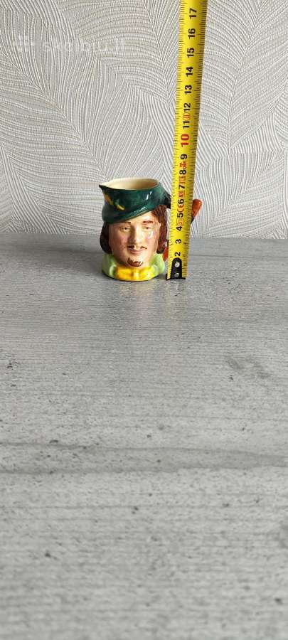 Antikvarinis anglų ąsotėlis Robin Hood - nuotraukos Nr. 6