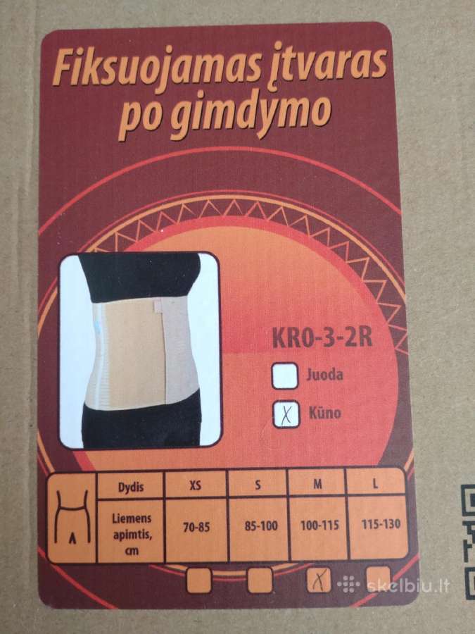 Naujas fiksuojamas įtvaras po gimdymo - nuotraukos Nr. 2