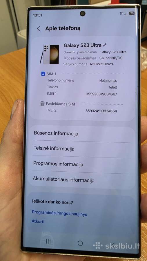 Samsung galaxy S23 ultra - nuotraukos Nr. 5