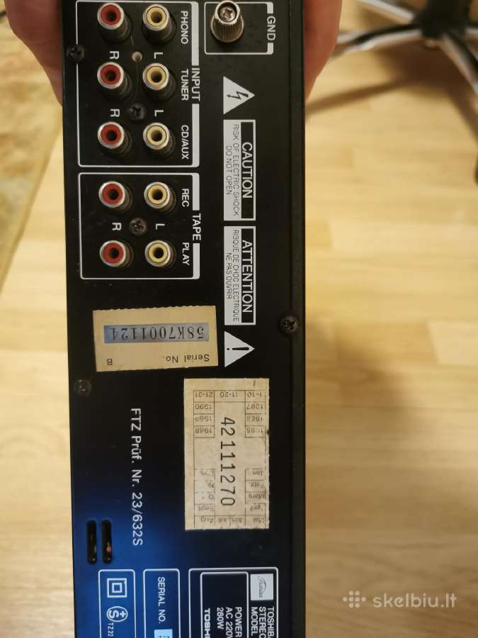 Stiprintuvas Toshiba SB-m22 stereo amplifier - nuotraukos Nr. 6