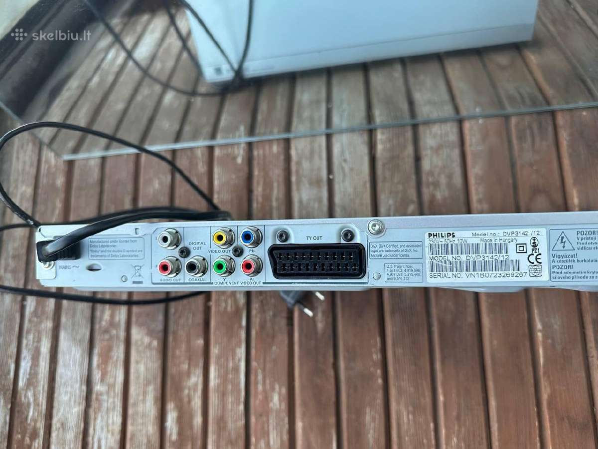 Dvd grotuvas Philips Dvp3142/12 (Divx) - nuotraukos Nr. 3