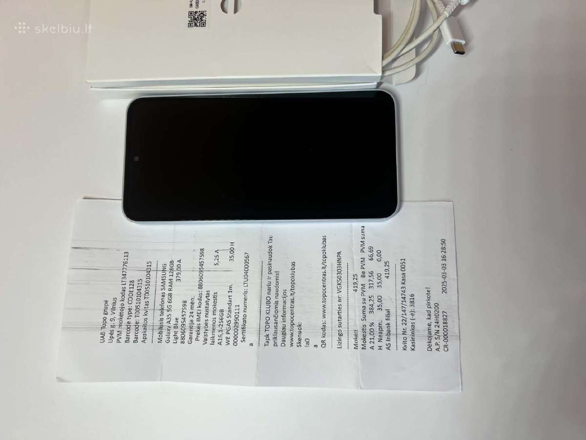 Samsung A35 5G 6g/128gb - nuotraukos Nr. 4