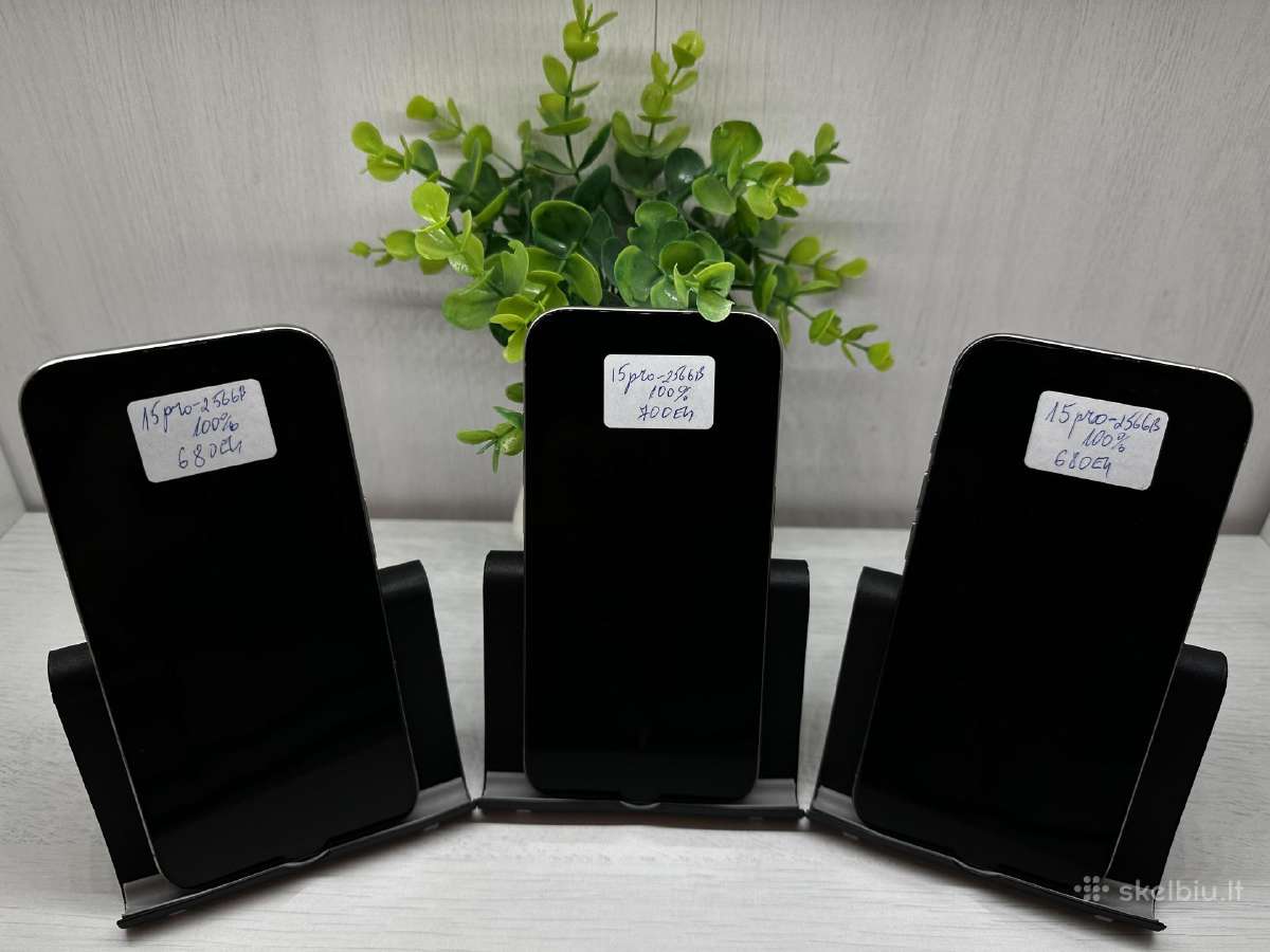 iPhone 15 Pro 128gb-256gb Garantija 180d. - nuotraukos Nr. 6