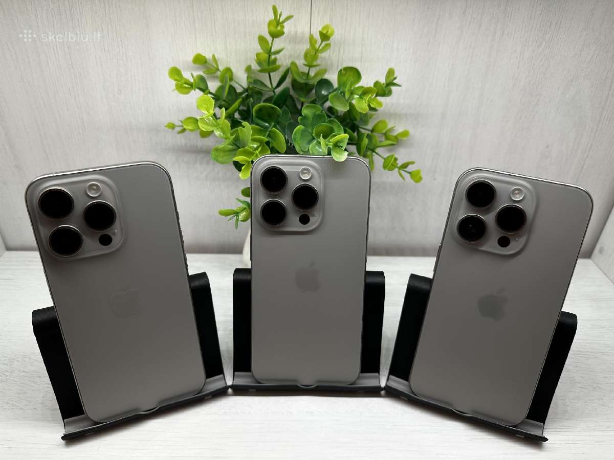 iPhone 15 Pro 128gb-256gb Garantija 180d. - nuotraukos Nr. 7