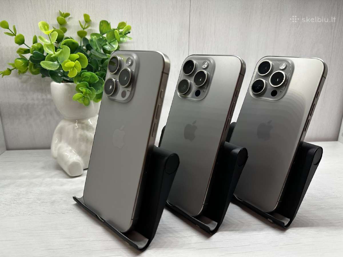 iPhone 15 Pro 128gb-256gb Garantija 180d. - nuotraukos Nr. 9
