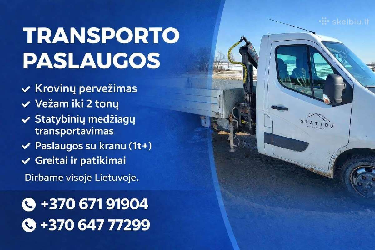 Transporto paslaugos su fiskariuku(kraniuku) - nuotraukos Nr. 2