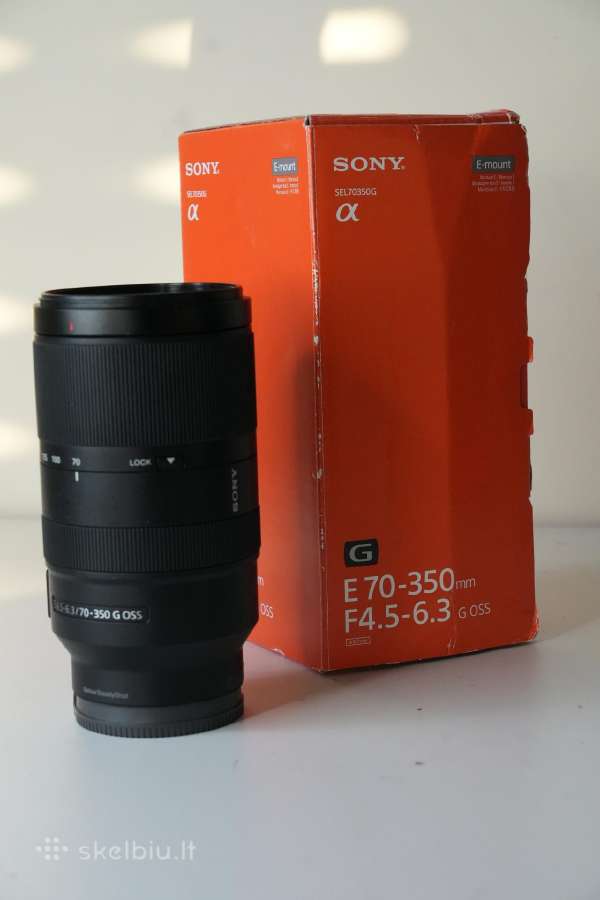 Sony E 70-350mm f/4.5-6.3 G Oss Objektyvas E-mount - nuotraukos Nr. 3