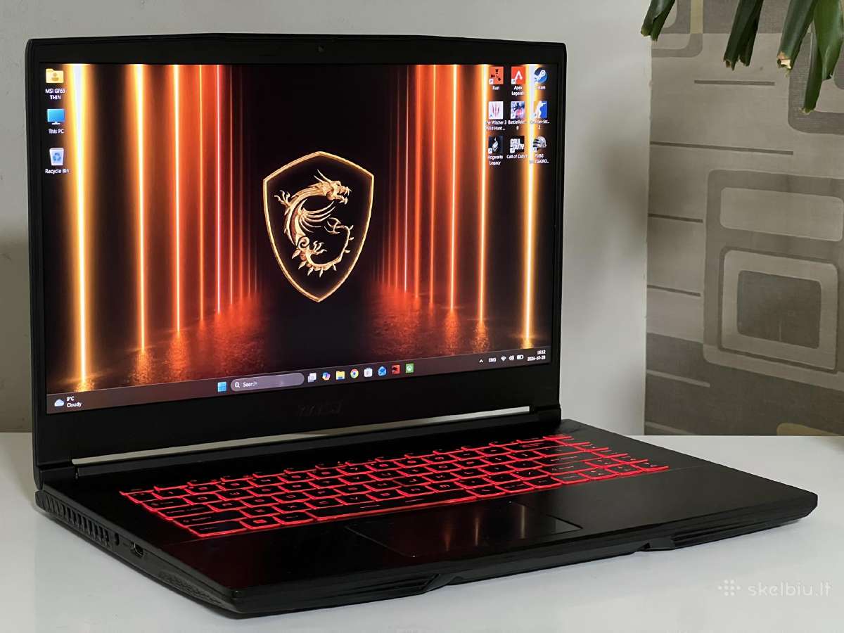 Parduodamas Msi Gf65 su Rtx 3060, I5-10k, 144hz. - nuotraukos Nr. 2