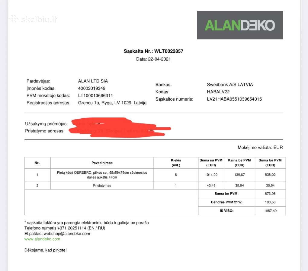 Stalas su prailginimu ir kėdėmis - nuotraukos Nr. 4