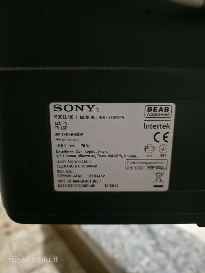 Sony Bravia Kdl-32w653a – 32" - nuotraukos Nr. 7