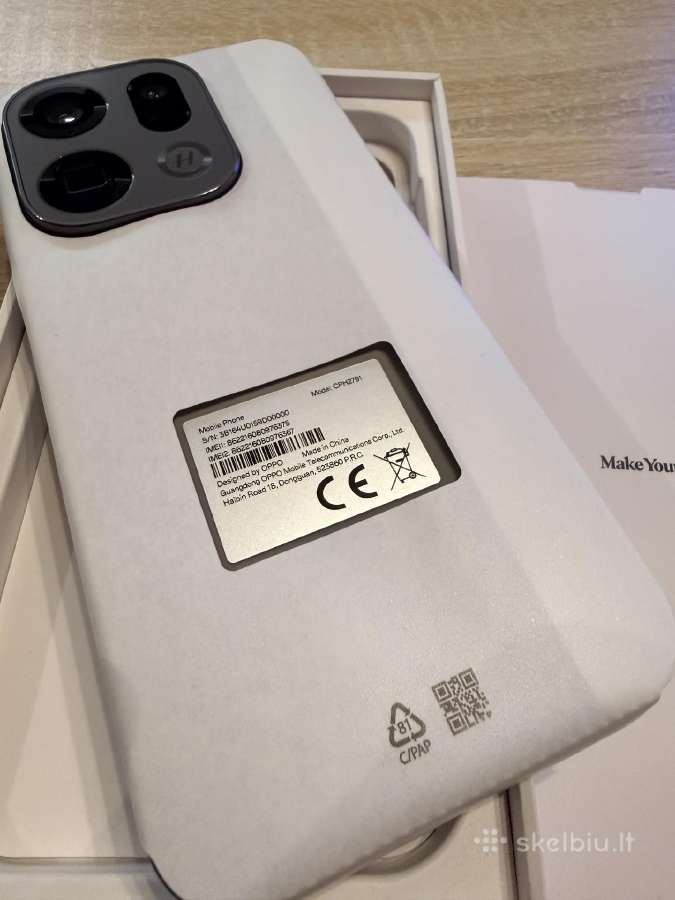 Naujas! Oppo X9 Pro, 512/16gb Charcoal - nuotraukos Nr. 3