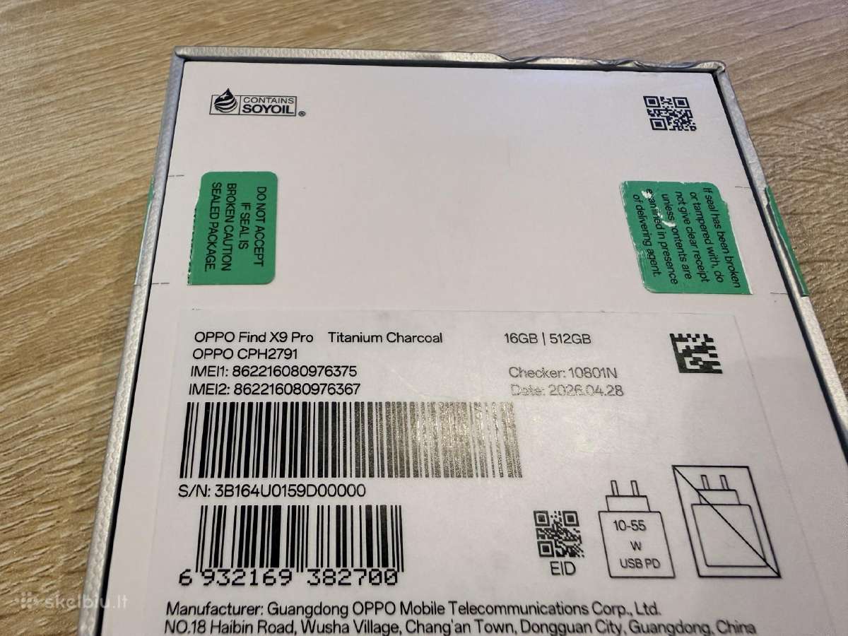 Naujas! Oppo X9 Pro, 512/16gb Charcoal - nuotraukos Nr. 5