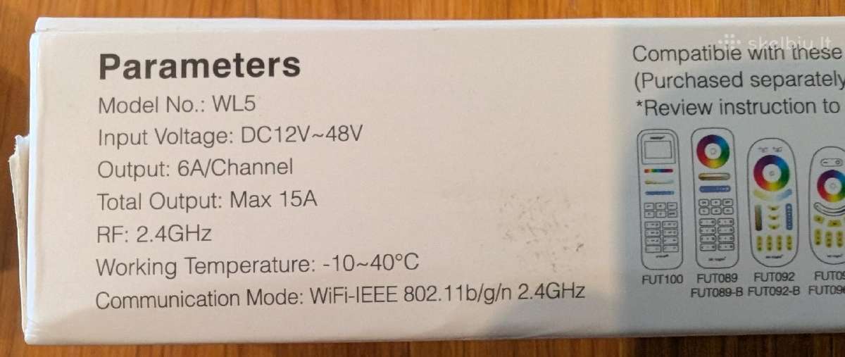 Miboxer Wl5 5in1 WiFi LED juostos valdiklis - nuotraukos Nr. 4