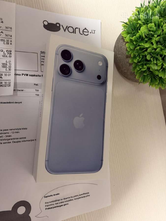 Naujas! Apple iPhone 18 Pro Max Su garantija. - nuotraukos Nr. 3