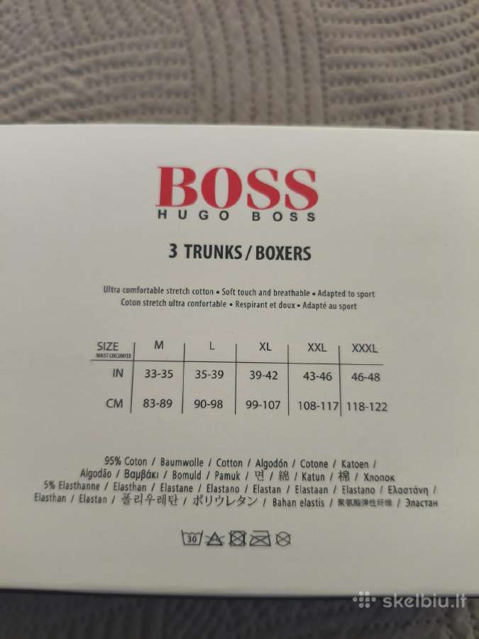 Hugo Boss 3 vnt. boxerių komplektas – dydis L - nuotraukos Nr. 4