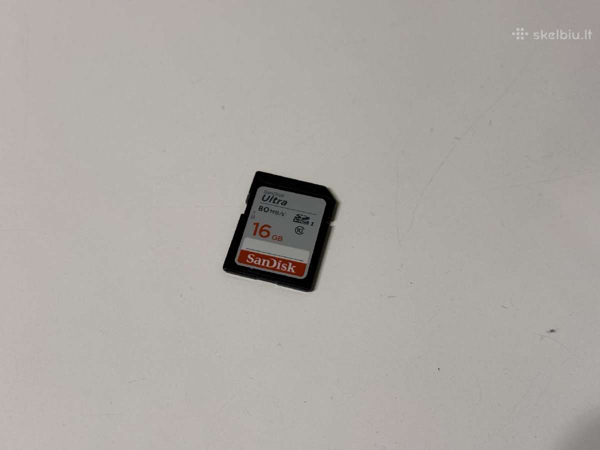 Sandisk Ultra 16 GB Sdhc kortelė, Class 10, Uhs-i - nuotraukos Nr. 2