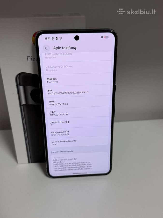 Google Pixel 8 Pro - nuotraukos Nr. 3