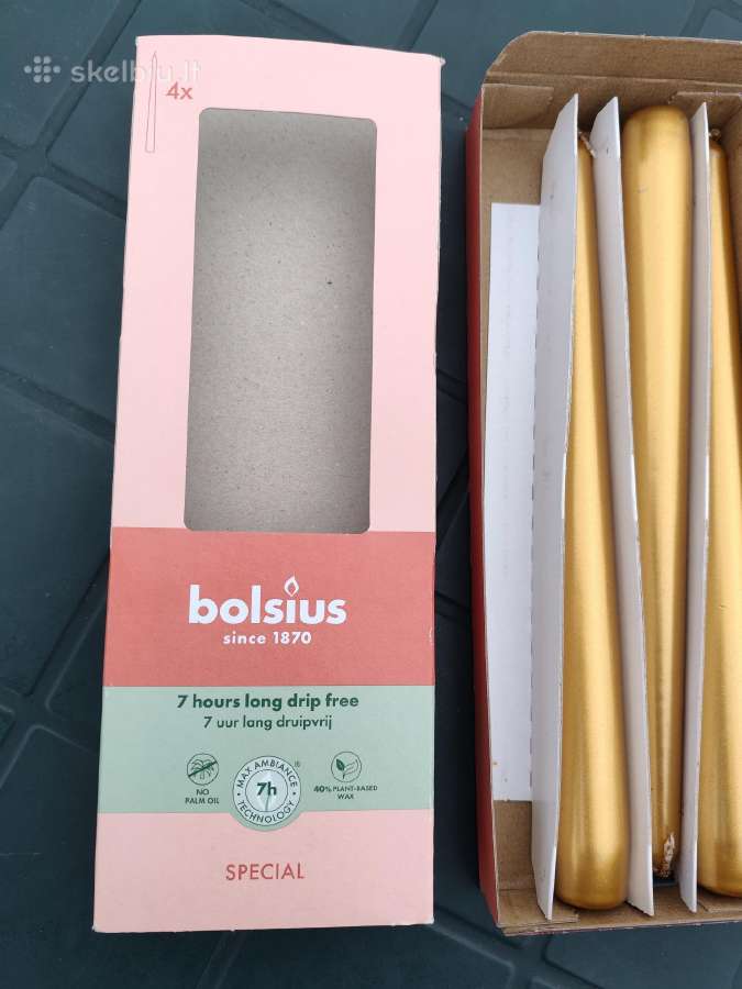 Ilgos, apvalios bolsius , elements sense žvakės - nuotraukos Nr. 6