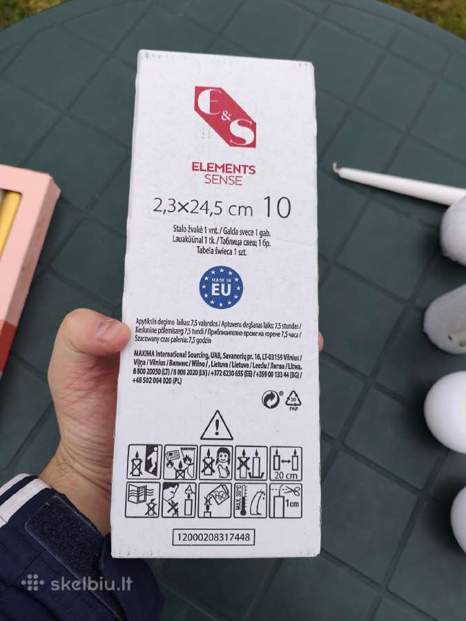 Ilgos, apvalios bolsius , elements sense žvakės - nuotraukos Nr. 9