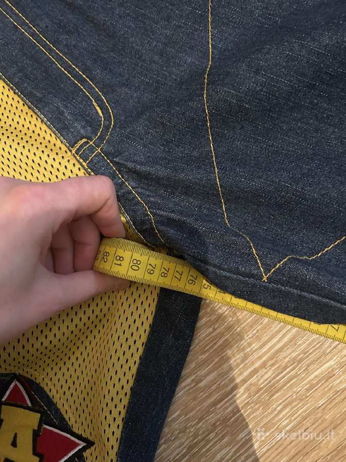 „vintage“ Y2k stiliaus platūs mėlyni džinsai - nuotraukos Nr. 13