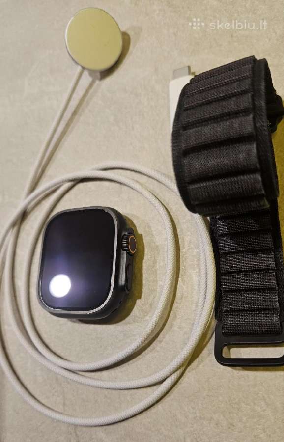 Apple Watch Ultra 3 49mm Black Titanium GPS - nuotraukos Nr. 2