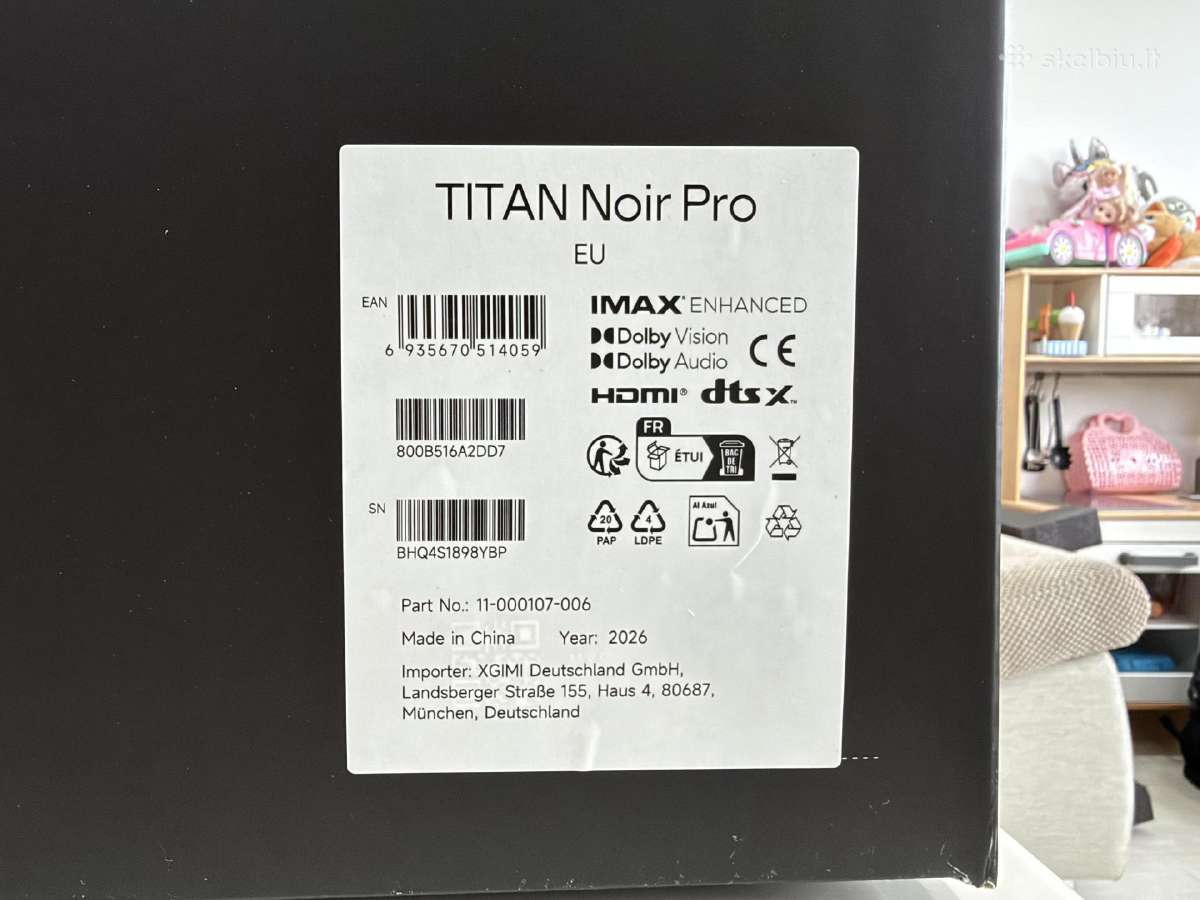 Xgimi Titan Noir Pro projektorius - nuotraukos Nr. 3