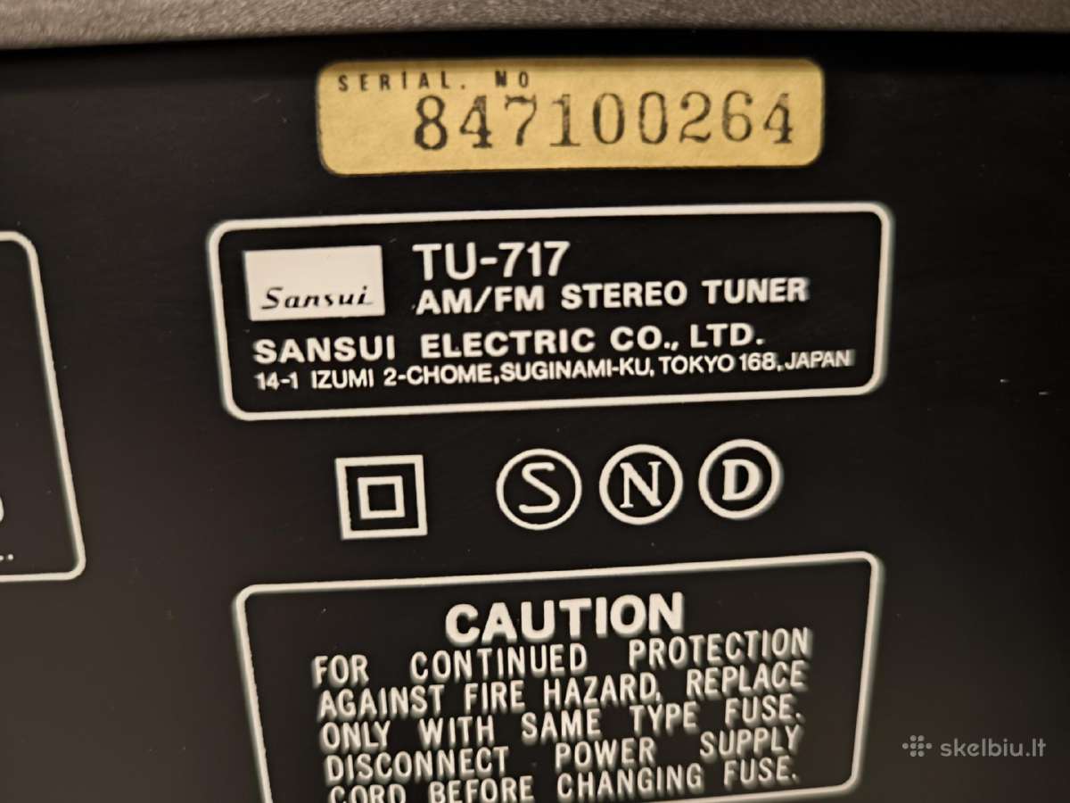 Vintažinis Sansui Tu-717 tiuneris - nuotraukos Nr. 12