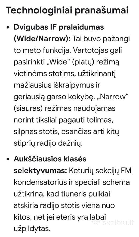 Vintažinis Sansui Tu-717 tiuneris - nuotraukos Nr. 16