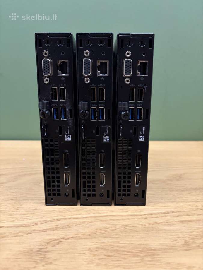 3x Dell Optiplex 3070 Micro i3-9100t / 16gb / 256g - nuotraukos Nr. 2