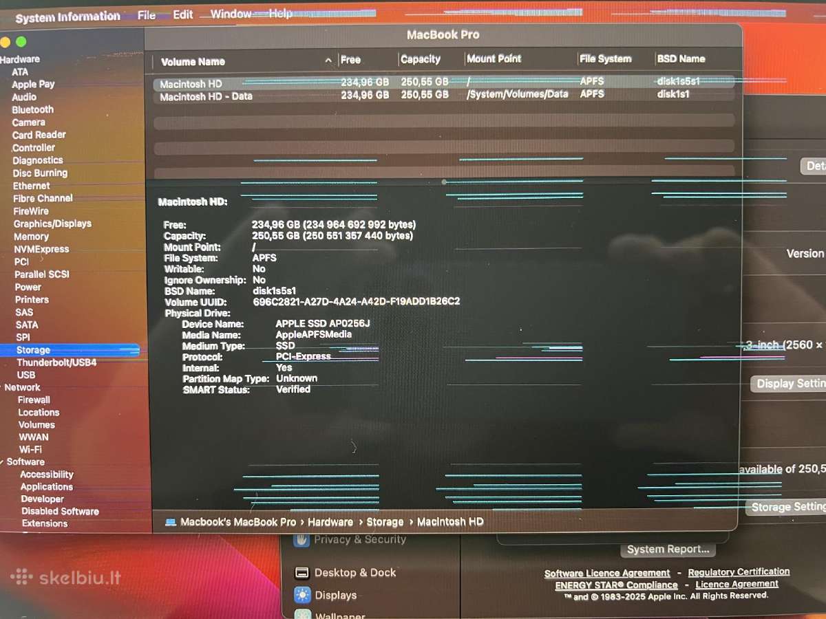 MacBook pro A1706 - nuotraukos Nr. 7