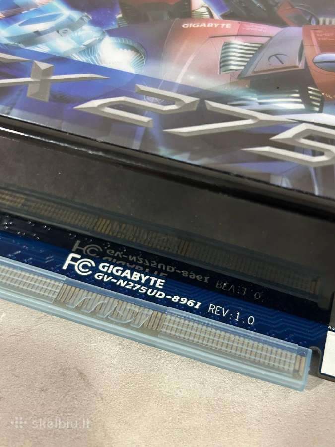 Kolekcinė vaizdo plokštė Gigabyte Geforce Gtx 275 - nuotraukos Nr. 7