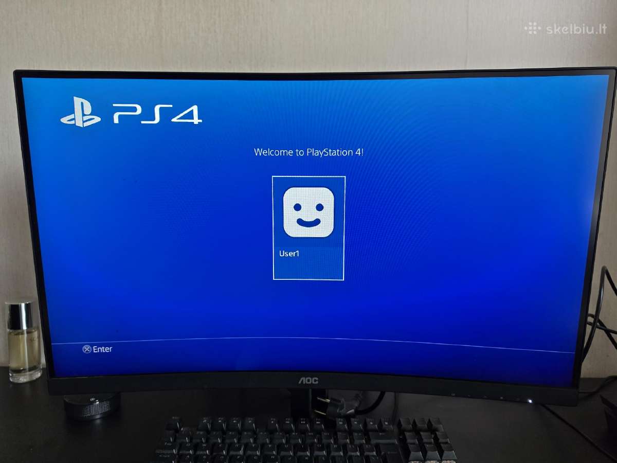 Playstation 4 (Ps4) + pultelis + visi laidai + mc - nuotraukos Nr. 6