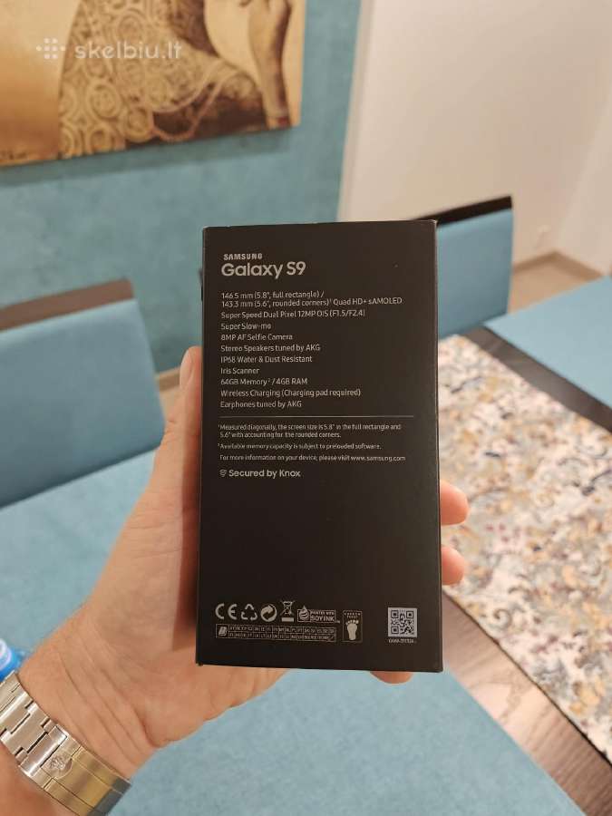Samsung Galaxy S9 juodas 64gb - nuotraukos Nr. 4