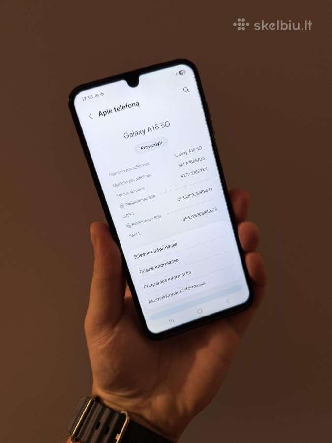 Samsung A16 5G 128 GB - nuotraukos Nr. 4