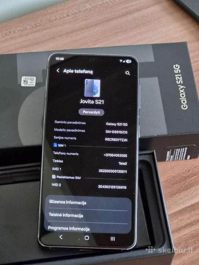 Mobilus telefonas S21 - nuotraukos Nr. 3