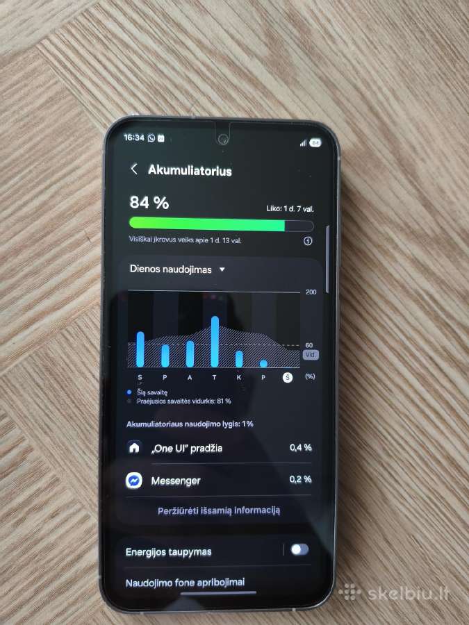 Samsung Galaxy S23 Fe (8gb/128gb) - nuotraukos Nr. 4