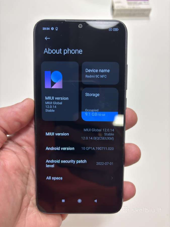 Xiaomi Redmi 9c Nfc – puikios būklės, 40 € - nuotraukos Nr. 6
