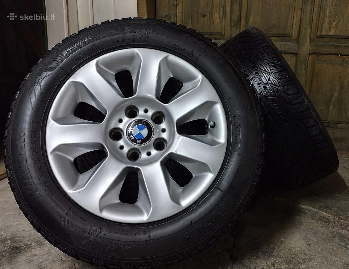 Lieti originalūs Bmw ratai R16 žieminėm padangom - nuotraukos Nr. 5