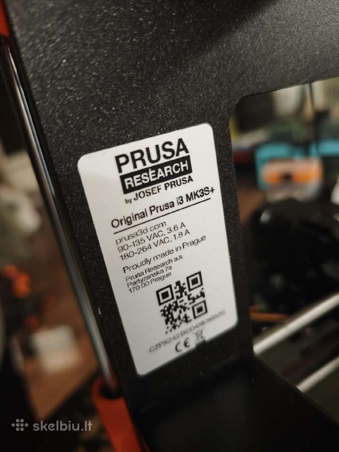 Prusa i3 Mk3s+ 3D spausdintuvas - nuotraukos Nr. 5