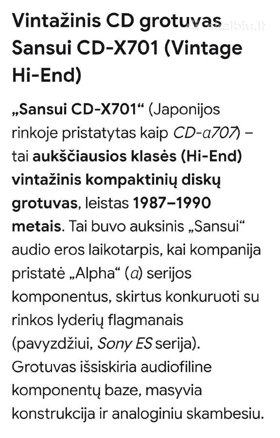 Vintažinis Sansui Tu-717 tiuneris - nuotraukos Nr. 29