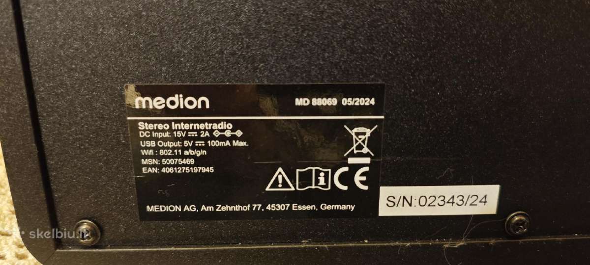 Internetinė radija Medion md88069 - nuotraukos Nr. 5