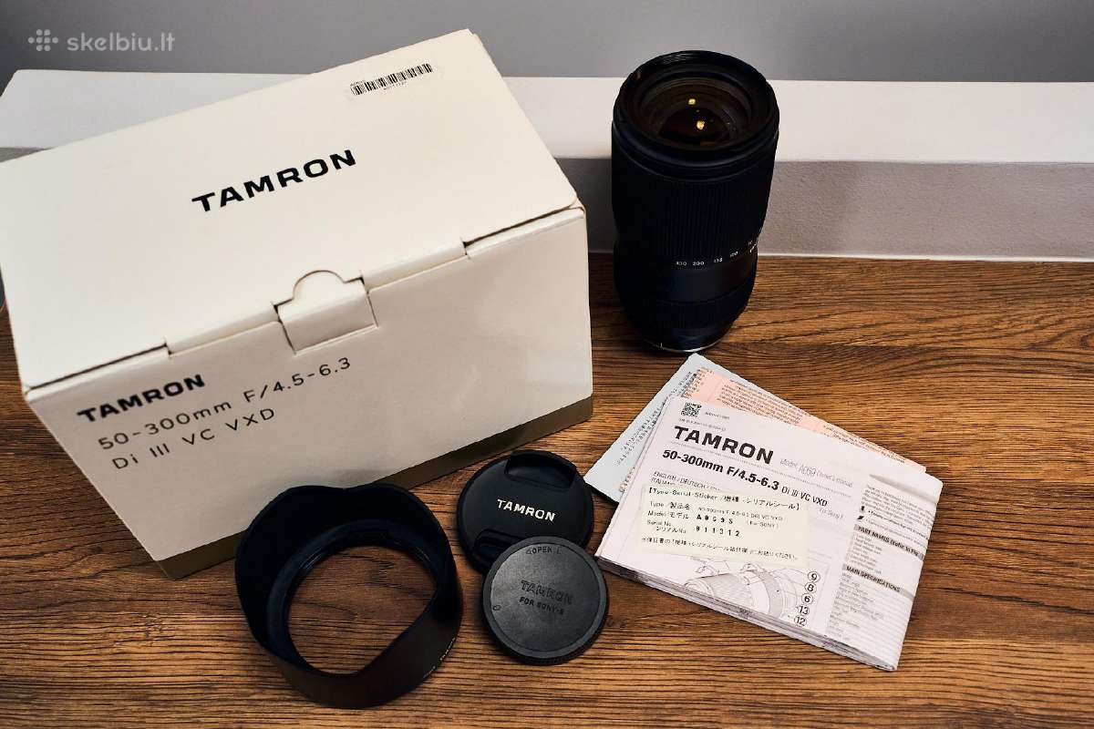 Tamron 50-300mm F/4.5-6.3 Di III Vc Vxd (Sony E) - nuotraukos Nr. 8