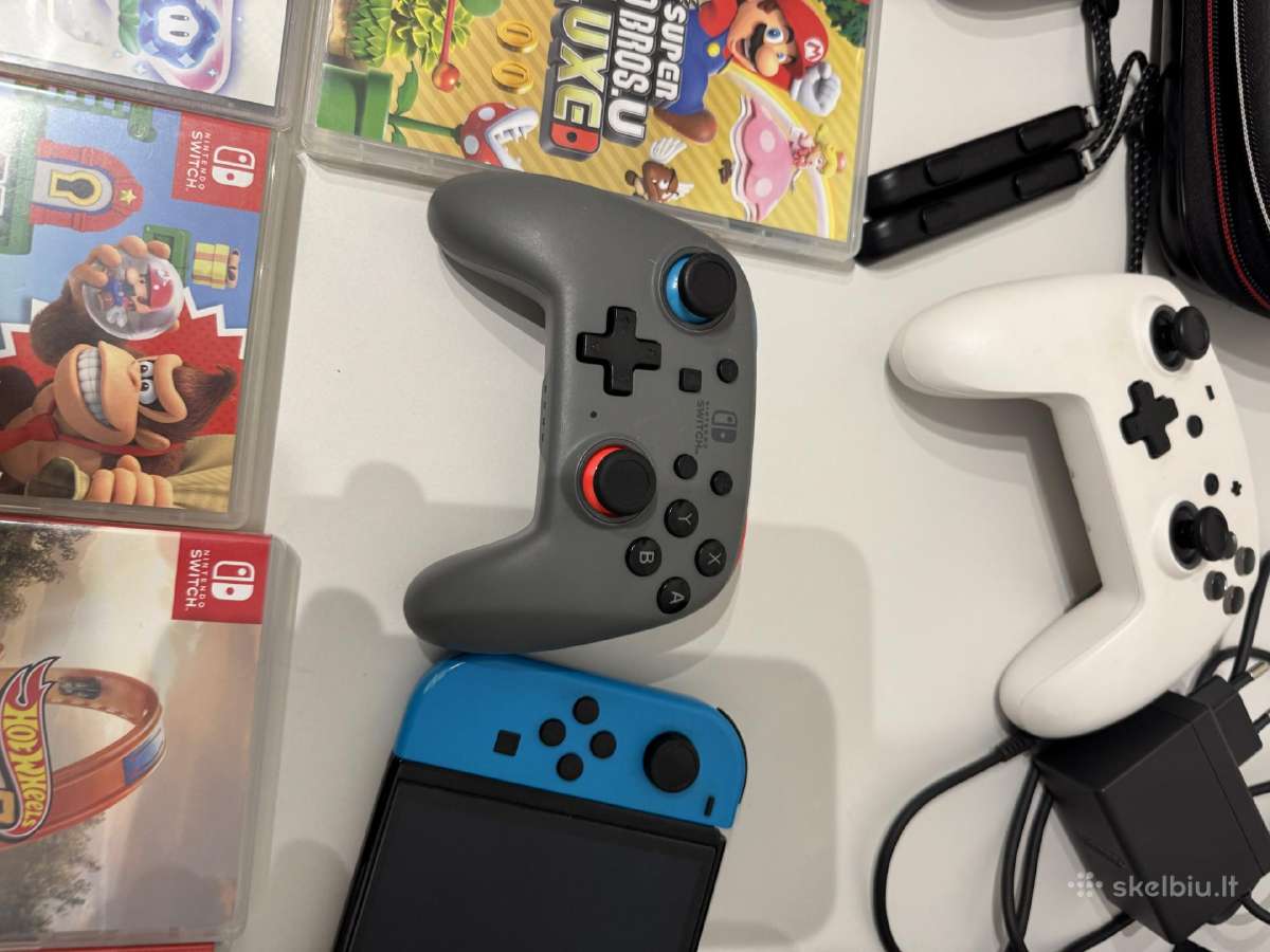 Nintendo Switch V2 komplektas + 8 žaidimai - nuotraukos Nr. 8